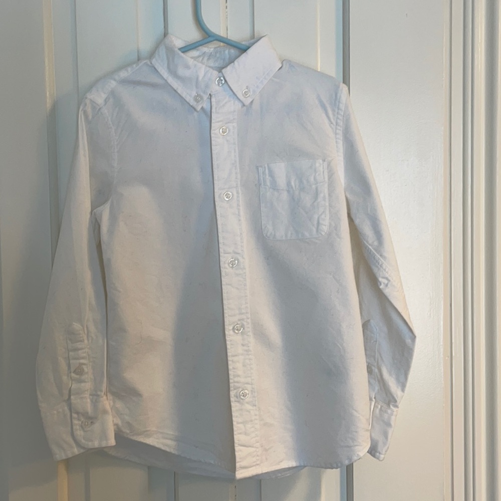 Crewcuts Boys White Size 4/5 Oxford Button Down Shirt.